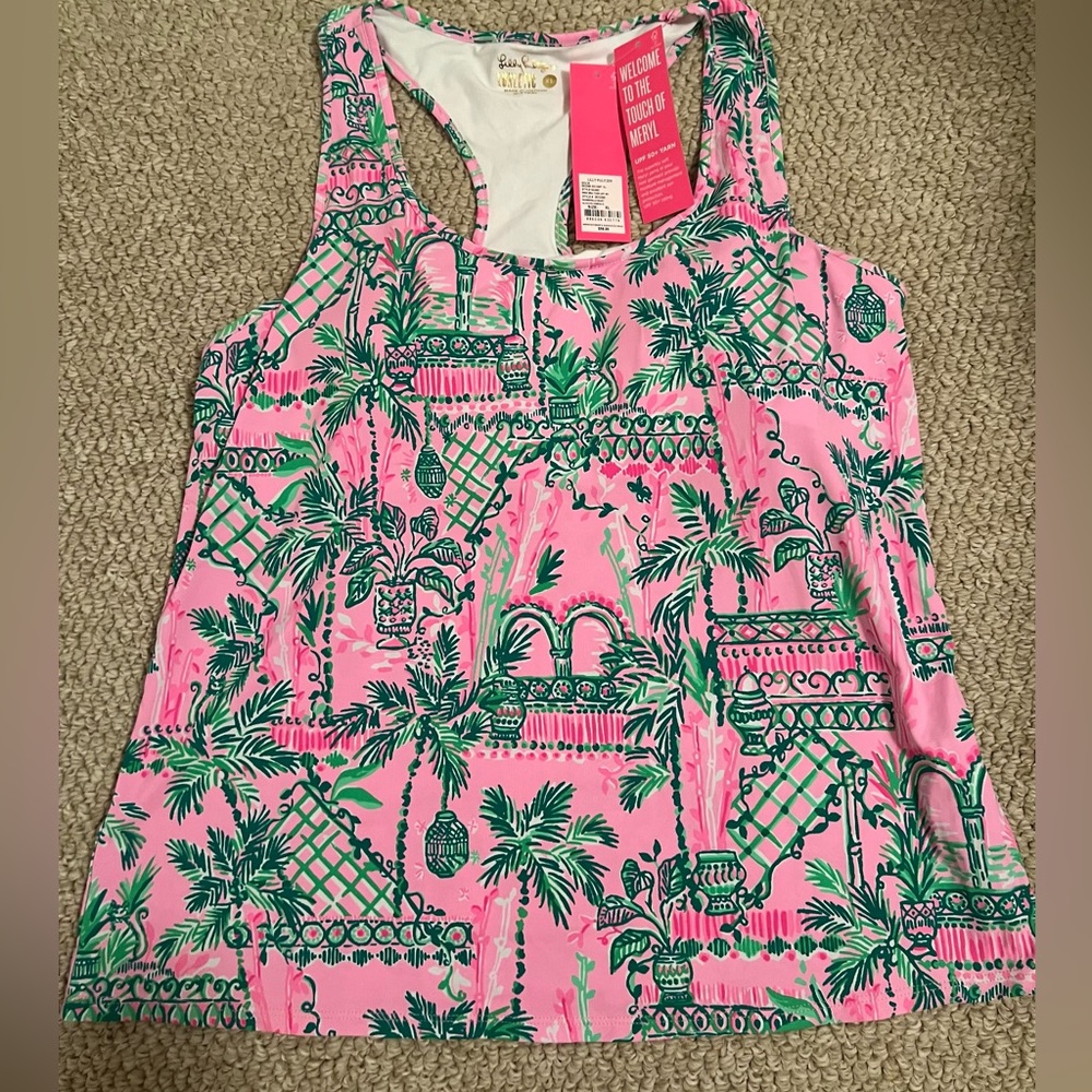 Lilly Pulitzer bra tank Luxletic XL NWT